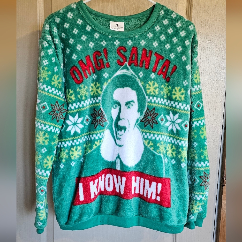 Elf OMG Santa I Know Him Pullover Super Soft Christmas Sweater